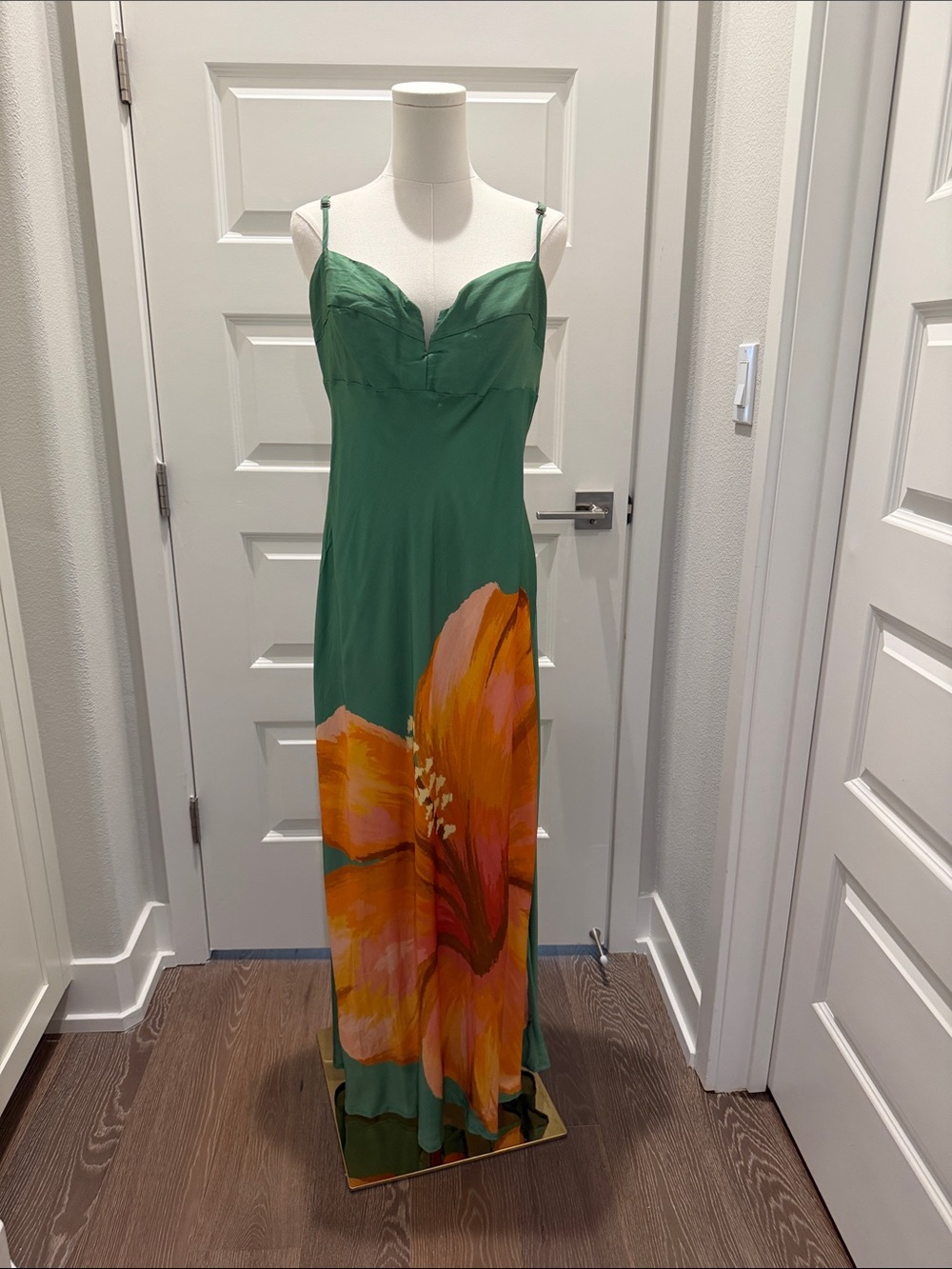 FARM Rio Green Thalia Long Dress Size XL - Picture 4 of 8